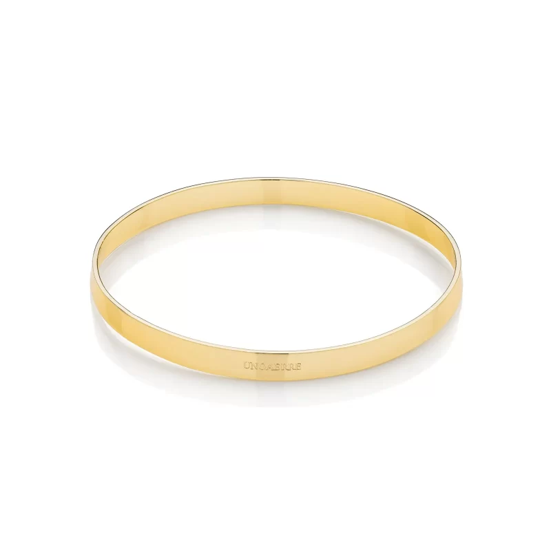 unoaerre bracciale rigido dorato Lux gioielleria montagnani roma