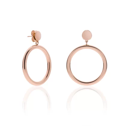 unoaerre orecchini cerchi rosa gioielleria montagnani roma