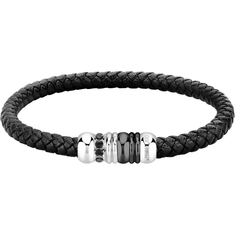 morellato bracciale da uomo in pelle gioielleria montagnani roma