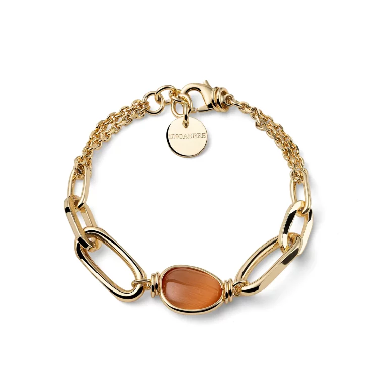 unoaerre bracciale in bronzo dorato gioielleria montagnani roma