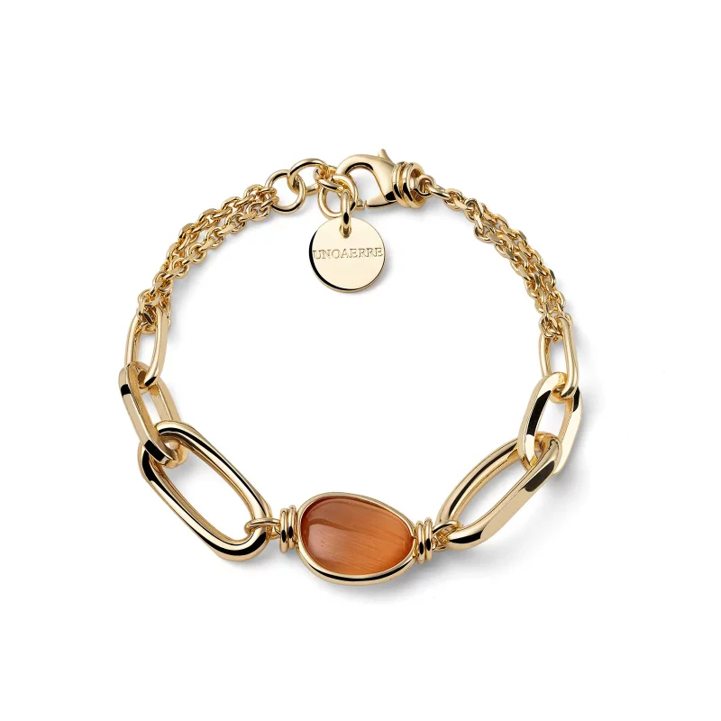 unoaerre bracciale in bronzo dorato gioielleria montagnani roma