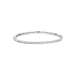 ti sento bracciale rigido con zirconi in argento gioielleria montagnani roma