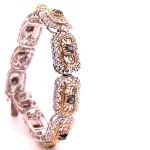 montagnani bracciale in oro bianco e giallo 18 kt con zaffiri gioielleria montagnani roma